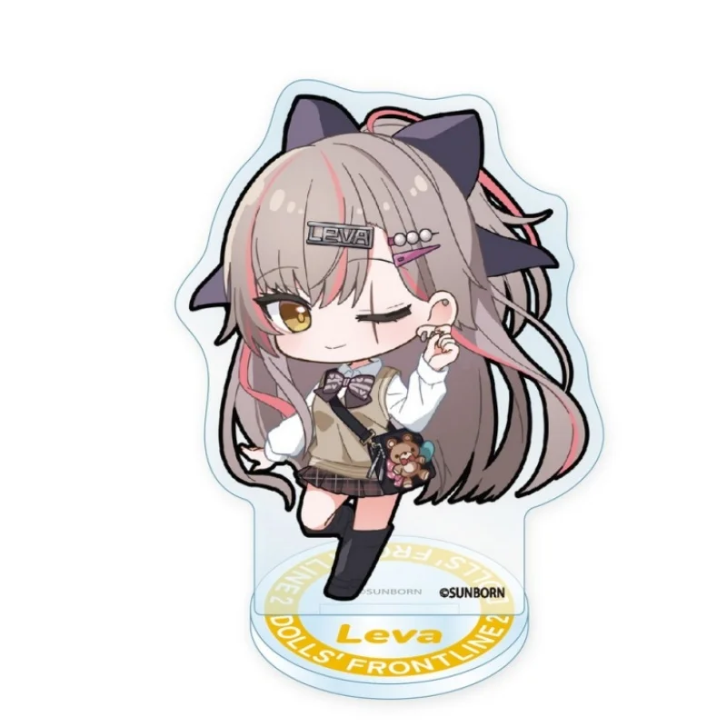Anime Dolls' Frontline 2: Exilium Leva JK Uniform Style Q-style Acrylic Stand Model Plate Keychains Desk Decor