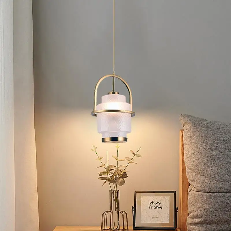 Nordic Creative Art Single Head Glass Pendant Light Led Catering Hotpot Restaurant Bar Counter