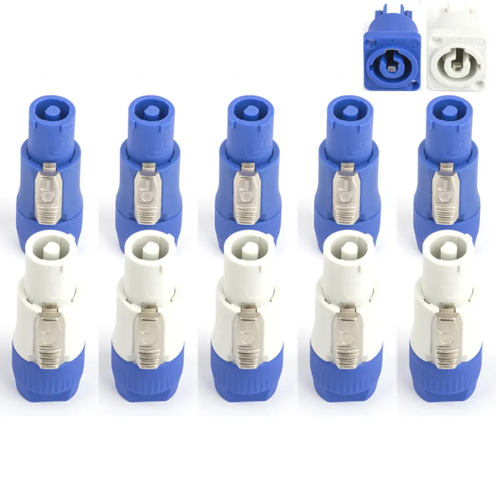 

20A Power Connector Plug for Moving Head Stage Lighting LED Display Screen High-Current Input/Output Socket Audio Accessories