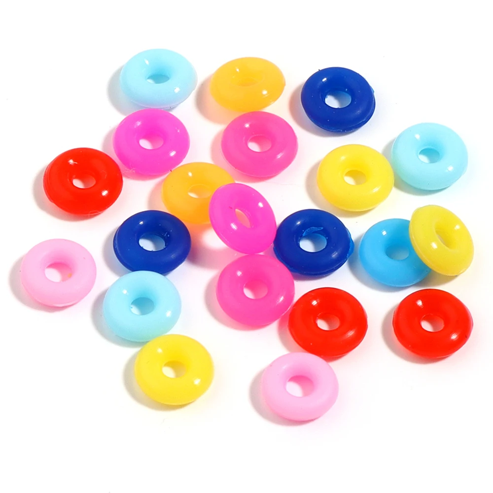 100 Stück Silikon-Gummi-Stopper-Ringe, bunte runde Positionierungsperlen für DIY-Schmuckherstellung, Armbänder, Halsketten, Zubehör – Detail 8