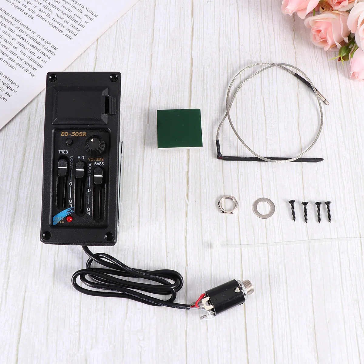 

1Pcs Guitar Sound Pick-Up Equalizer High Quality Durable Volume Mid Knobs Noise Free Performance Eq Pickup