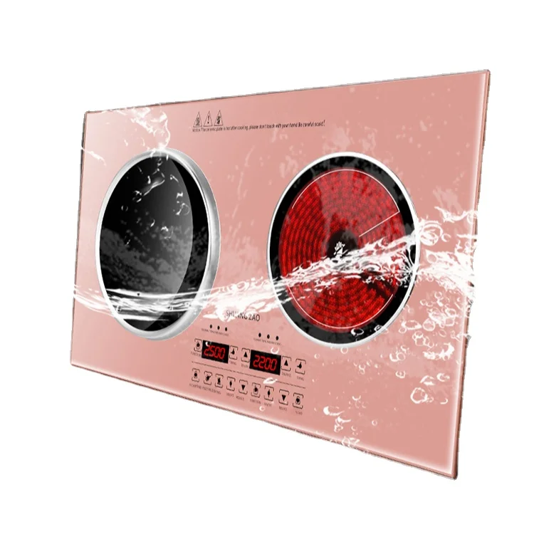 

Профессиональный производитель 2200 Вт + 22200 Вт бытовая кухонная посуда индукционная плита электрическая плита