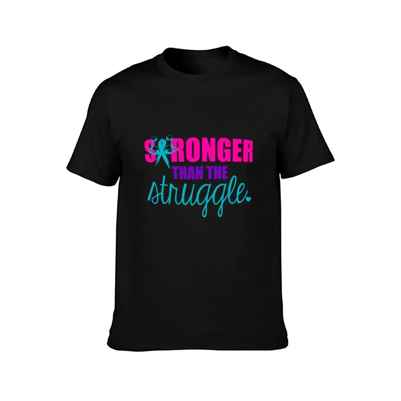 Stronger than the Struggle T-Shirt, Summer Casual Cotton Tee, Oversized Streetwear Tops, Vintage Graphic Print, Unisex Men Women