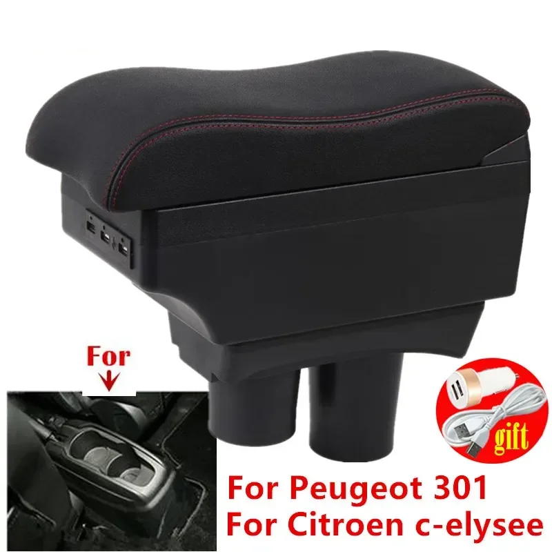 

Car central armrest box For Peugeot 301 Armrest box For Citroen c-elysee Car Armrest box Storage Box Dedicated Retrofit Part