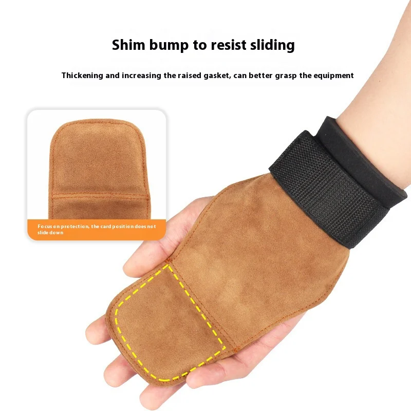 Hand protection, imitation cowhide, wrist protection, fitness and weightlifting equipment, hard pull grip strength belt, protect