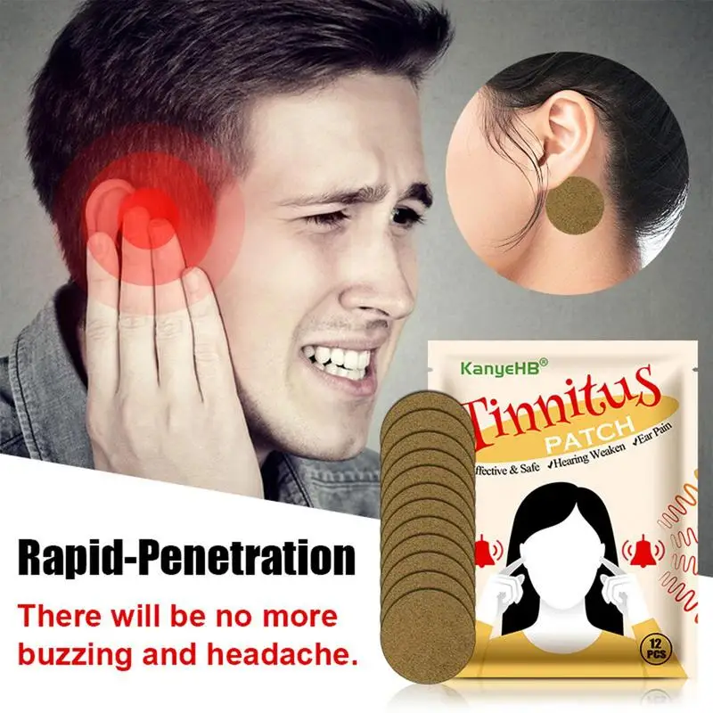 

Tinnitus Relief for Ringing Ears Herbal Tinnitus Treat Patch for Hearing Loss 12PCS Ear Discomfort Relief Patch Improves Hearing