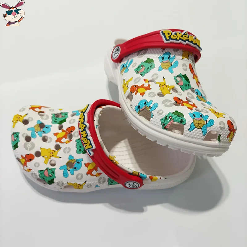 MINISO بوكيمون هول الصنادل بيكاتشو السنجاب تشارماندر النعال الصنادل Kawaii أنيمي المنزل أحذية الشاطئ شبشب صيفي الاطفال