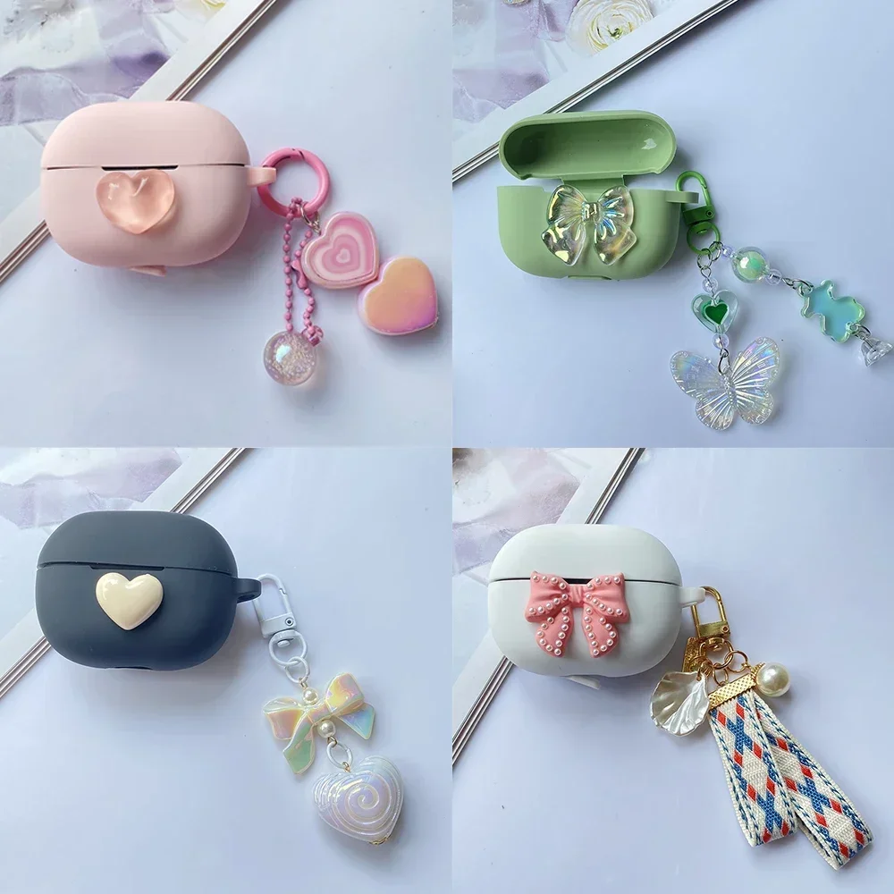 Cute cartoon Case For Redmi Buds 4Active Case flower Silicone Earphone Cover with Keychain Accessory Box Redmi Buds 4 Active