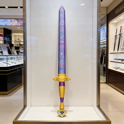 Hot Sword With Symbol Outfits Roleplay Sword Cosplay Prop Women Men Halloween Carnival Costume Accessories Lumi Long Knife