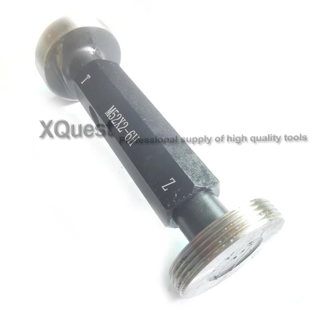 6H Metric Screw Threaded plug Gauges M52 Right hand threads gauge calibrator M52X5 M52X4 M52X3 M52X2 M52X1.5 M52X1 X0.75 X0.5