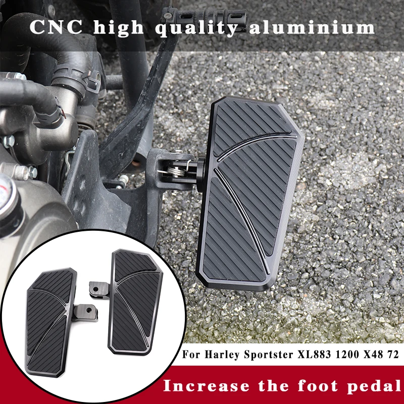 

Motorcycle CNC Footrests Foot Pegs Driver Pedals Front Rear Footpeg Accessories For Harley Sportster XL 883 1200 Softail X48 72