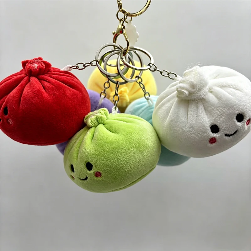

Keychain Simulation Bun Cute Plush - 6 Colors Optional Soft Stuffed Bun Pendant Keychain Toy Blind Box Ornament Party Favors