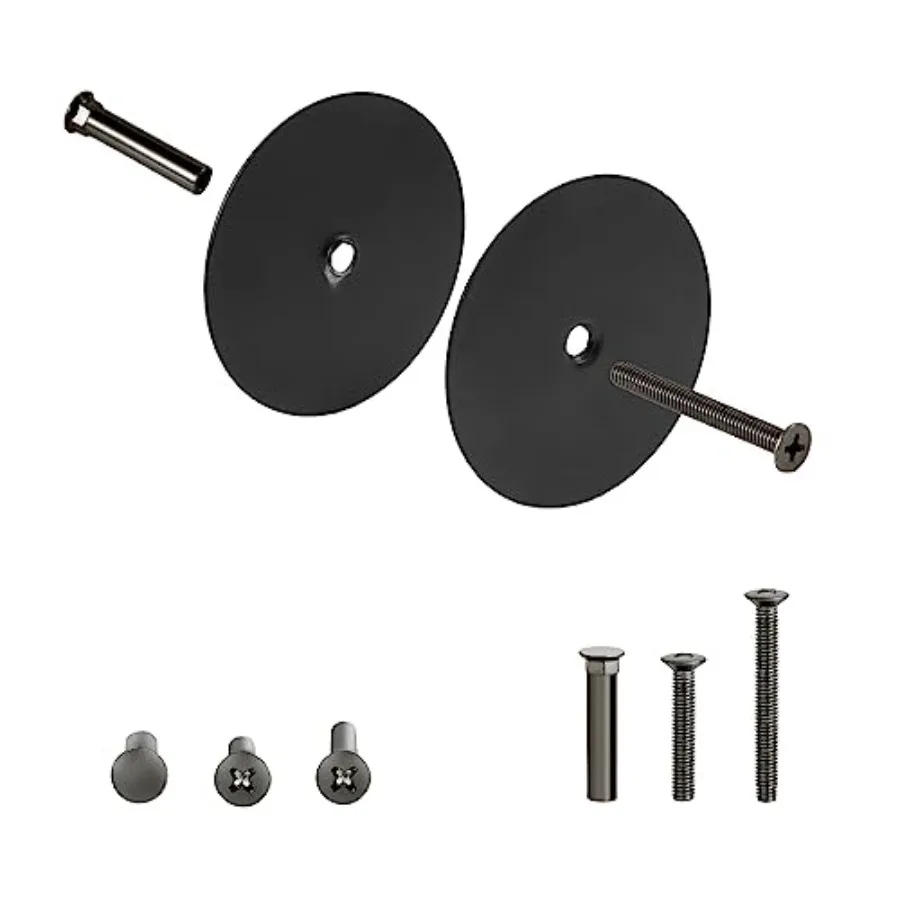 Matte Black Door Knob Hole Cover Plate