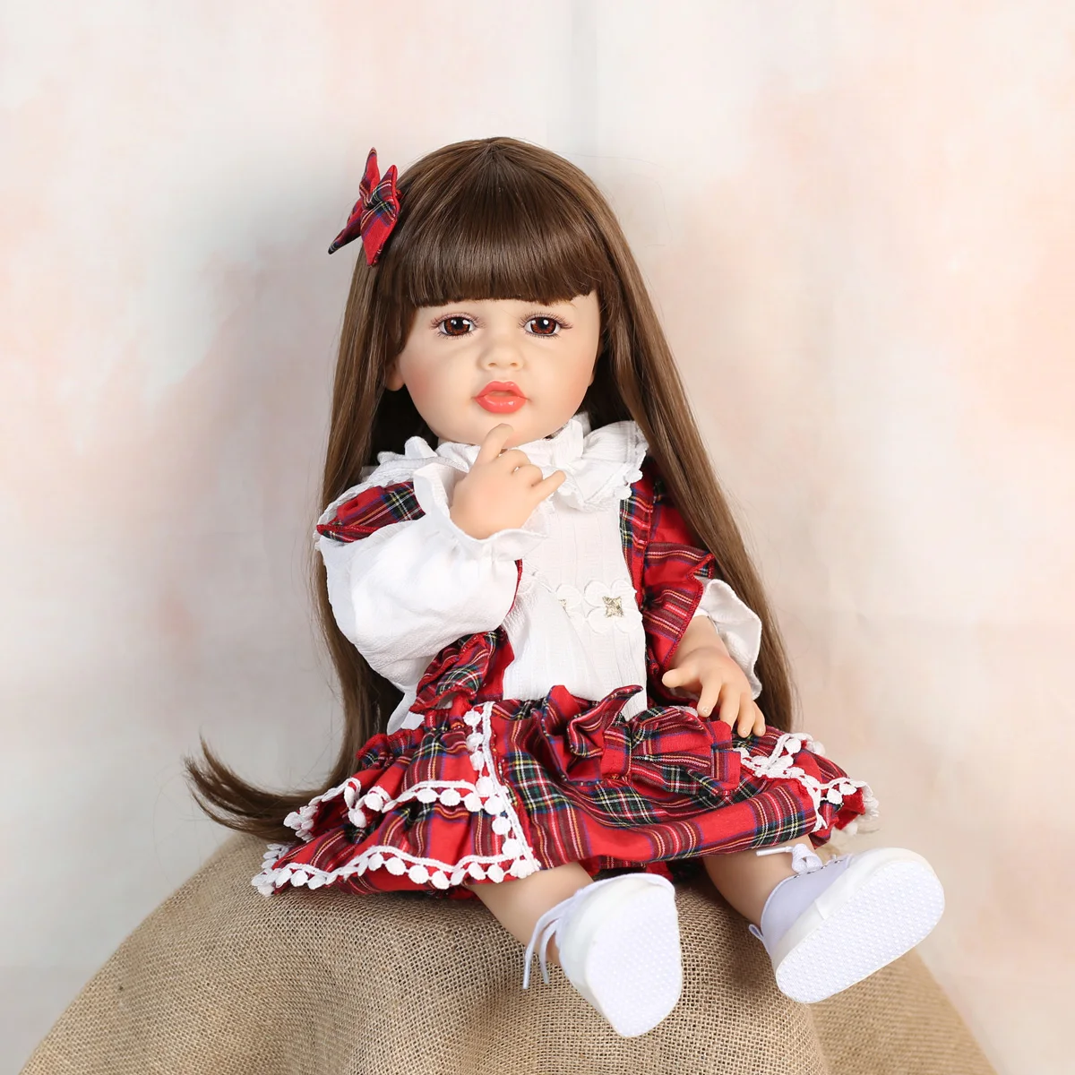 Keiumi 55 Cm Siliconen Vintage Stijl Pop Reborn Babypop Bebe Reborn Speelgoed Verjaardagscadeaus Voor Kind