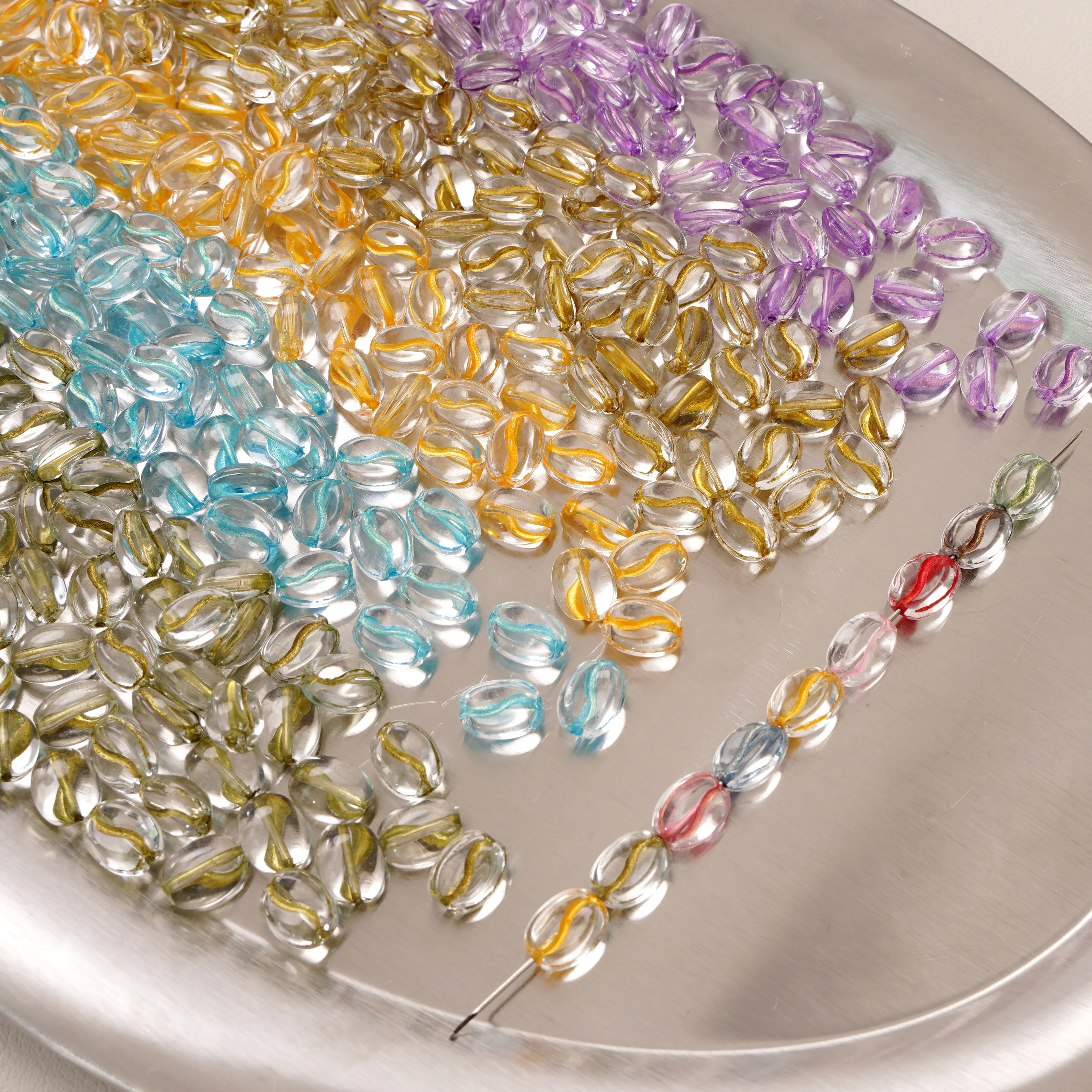 

10x8MM 20/Lot Oval Smooth Clear Multicolor Crystal Glass Loose Beads Wholesale For Jewelry Making DIY Charms Bracelet Necklace