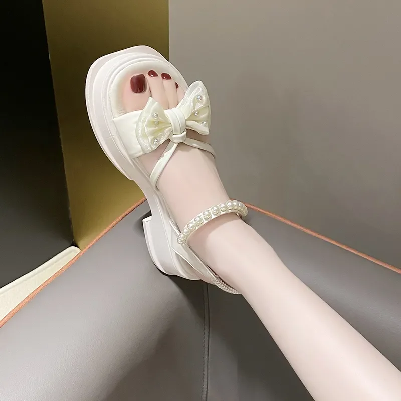 

Bow Platform Women's Sandals on Offer Comfortable and Elegant Sandal Chic The Best Summer Sale Asian Size Comfort Ladies Shoes