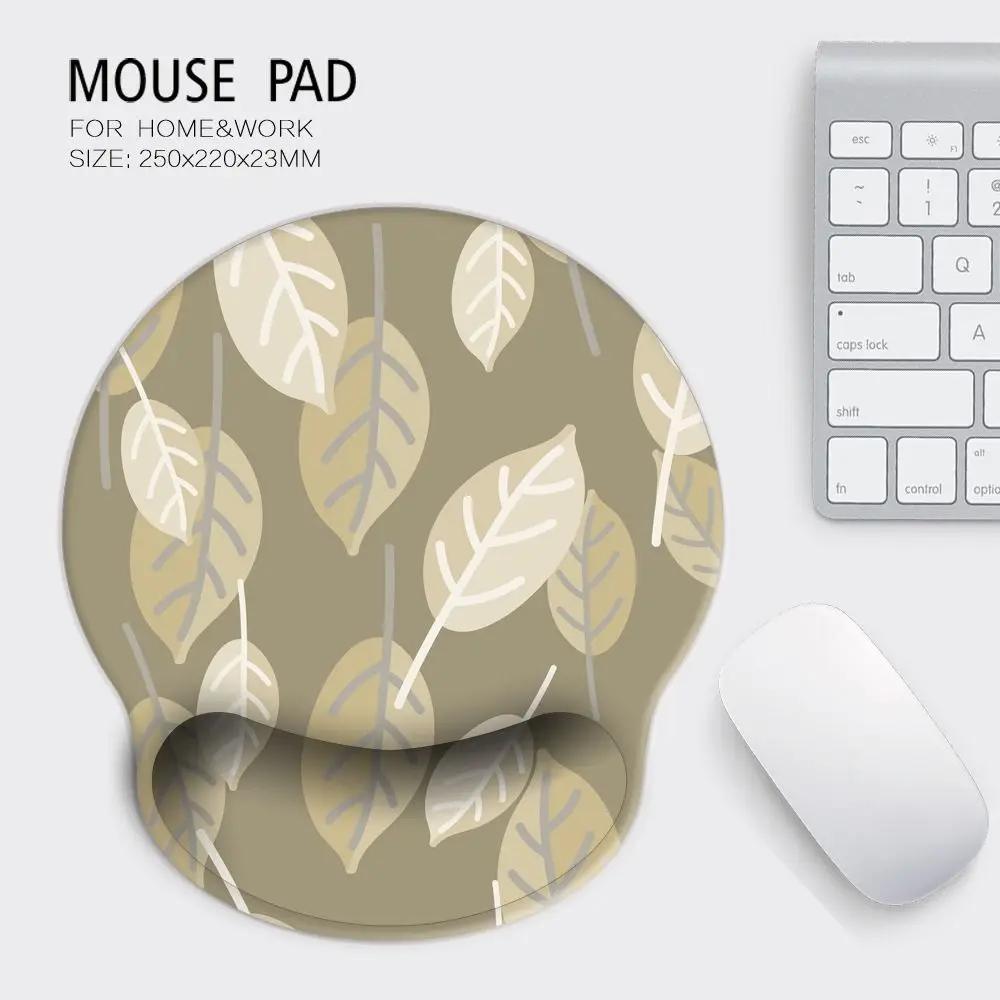 Boho Floral Wrist Rest Mouse Pad Silicone Minimalist Hand Support Mouse Mat Comfortable Ergonomic Gaming Mousepad Universal