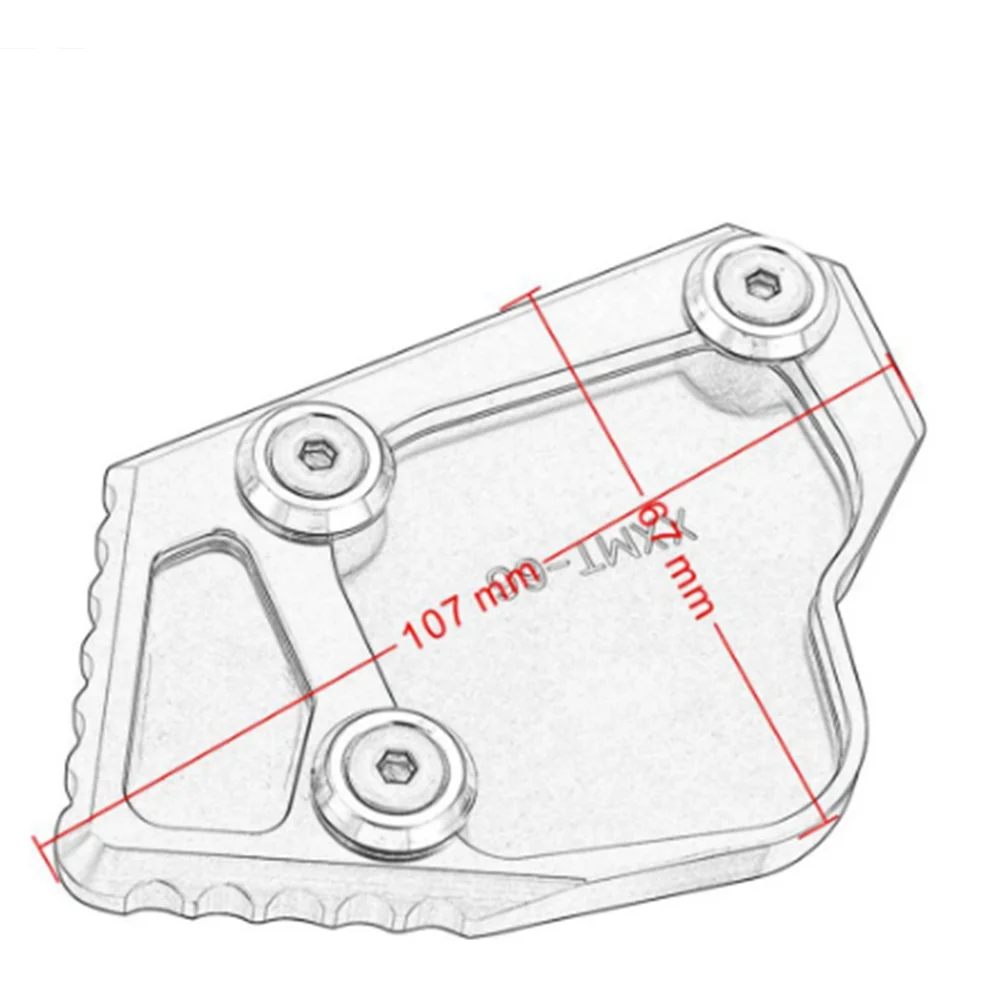 For BMW K1600GT K1600GTL K 1600 K1600 GT GTL 2011 2012 2013 2014 2015 Motorcycle Side Stand Enlarge Kickstand Plate Foot Pads