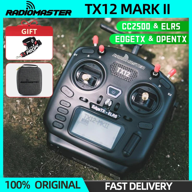 RadioMaster TX12 MKII Mark 2 MK2 Радио CC2500/ELRS EdgeTX OpenTX 16-канальный многомодульный совместимый передатчик радиоуправления оригинальный