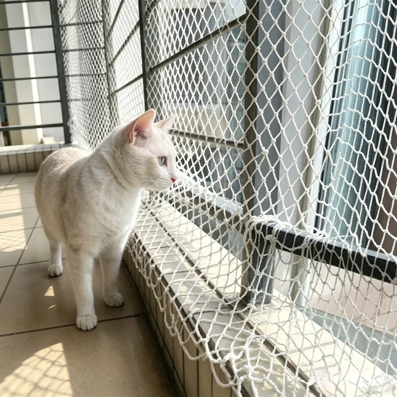 1m Nylon Child Safety Net Anti-fall Pet Cat Dog Balcony Railing Stairs Protective Net Kids Playground Guardrail Safety Netting