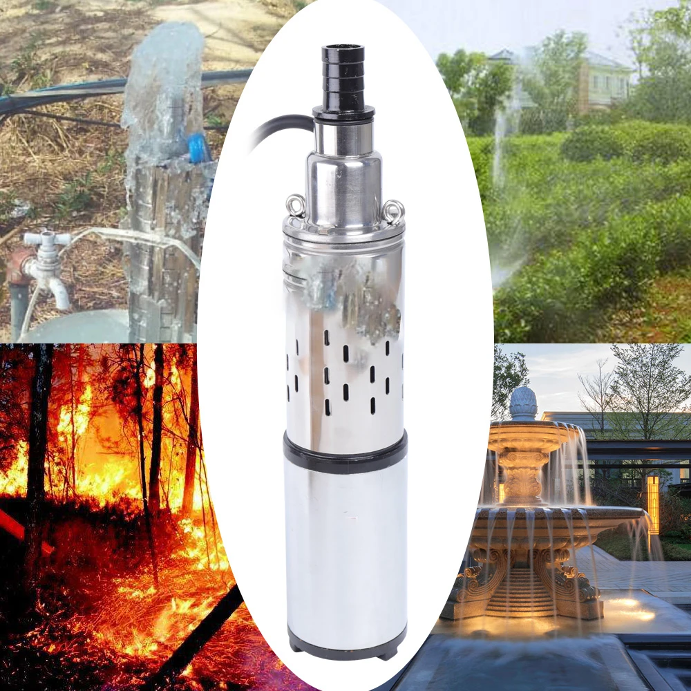 Deep well pump solar well pump submersible pump pipe pump water pump 16 L/min 48V