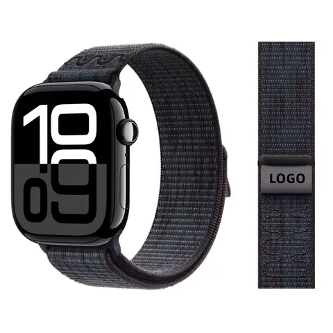 나일론 스포츠 밴드 Apple Watch Ultra 2 49mm 나이키 루프 팔찌 iWatch 스트랩 S10 9 8 7 6 5 4 3 se2 46mm 45mm 44mm 41mm 42mm