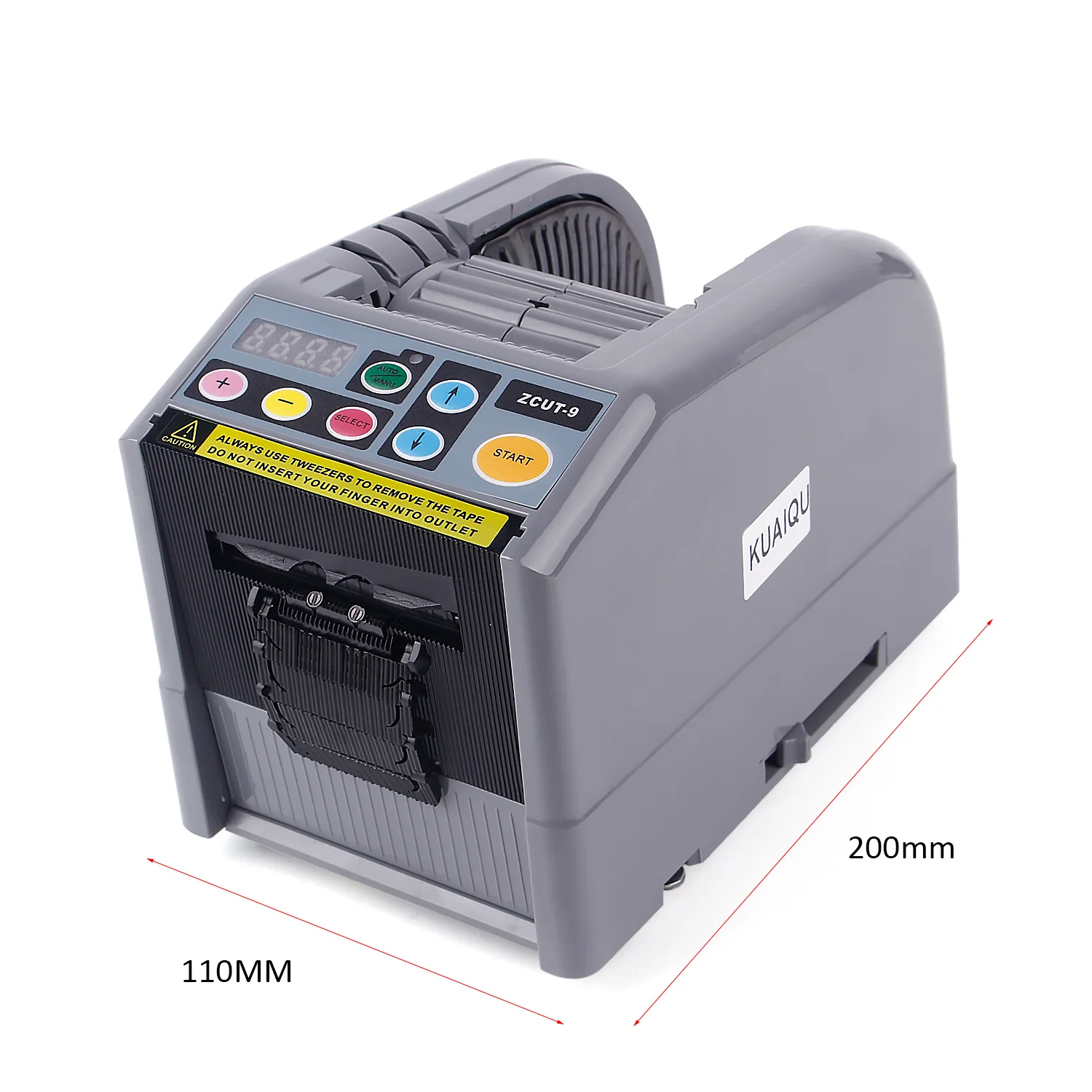 Smart Automatic Tape Cutting Machine Auto Factory Office Packaging Work Pack Tool Tape Slitting Cutter for 0-60mm Width ZCUT-9