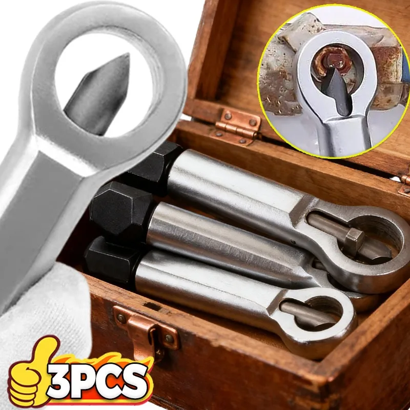 Rusty Metal Nut Splitter Damaged Screw Breaker Spanner Nut Remover Wrench Hex Extractor Tool Rusty Nut Separation Wrench Cutter