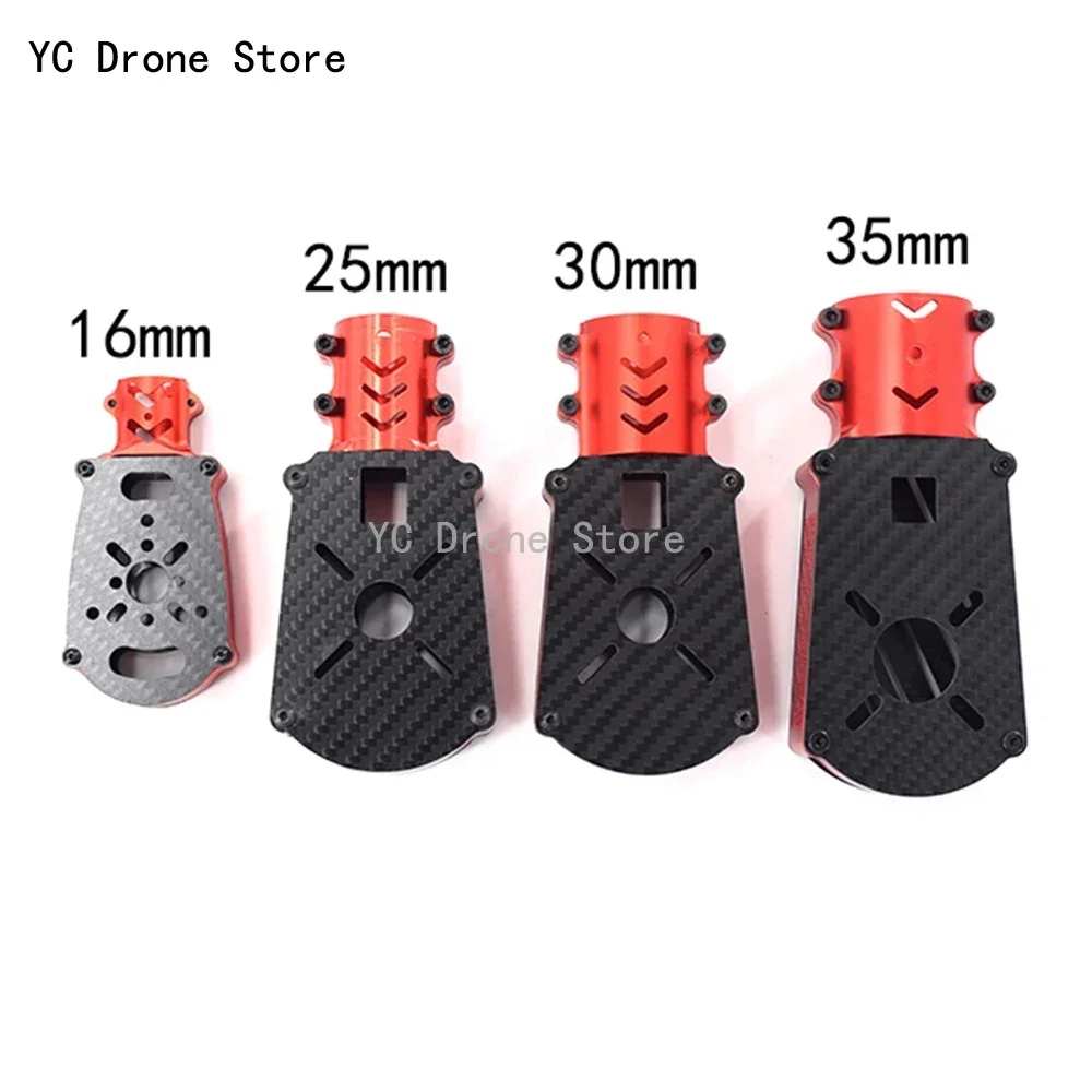 16mm 25mm 30mm 35mm Aluminum Alloy Carbon Tube Motor Mount Fixed Base Replacement Bracket for Spraying Frame System