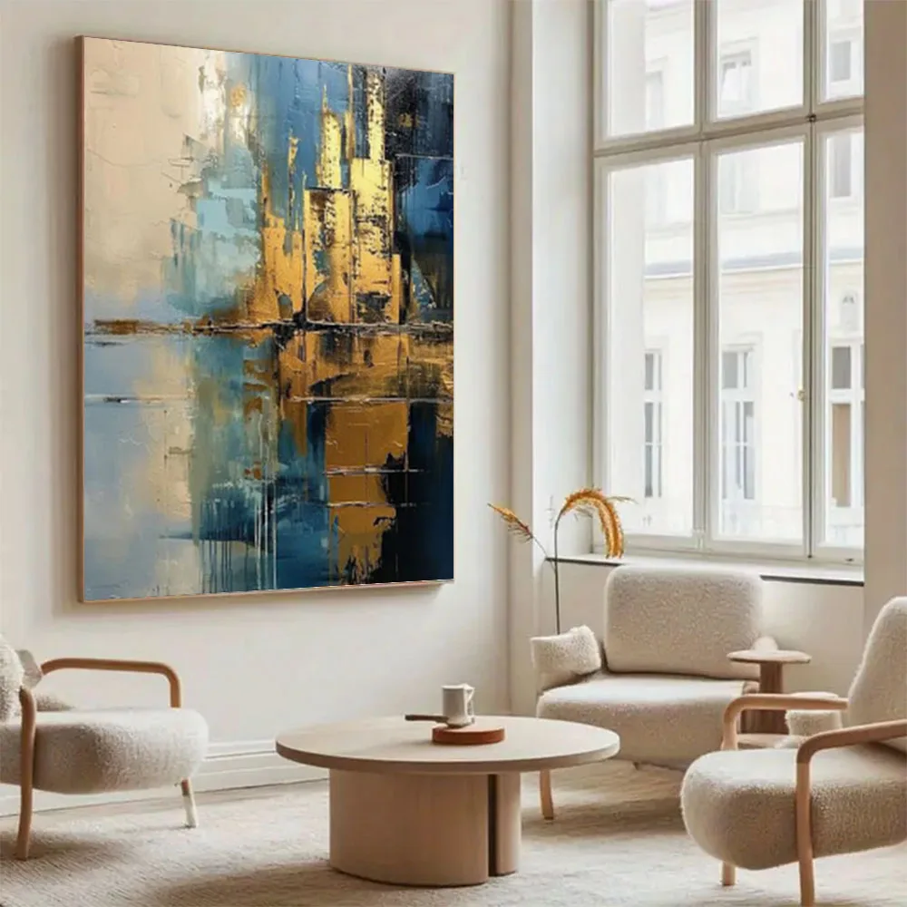 

Nordic Palette Knife Poster 100% Handmade Abstract Oil Paintings On Canvas ModernWall Art Picture Decor Home Room Live Mural