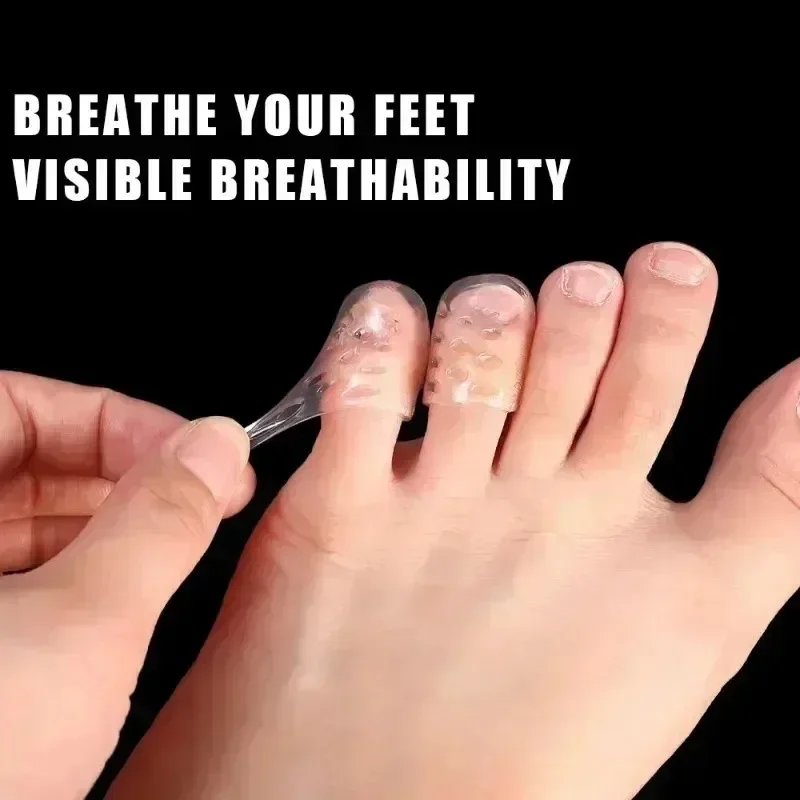 Breathable Toe Guards Anti Friction Silicone Sleeves for Blister Prevention Sports Daily