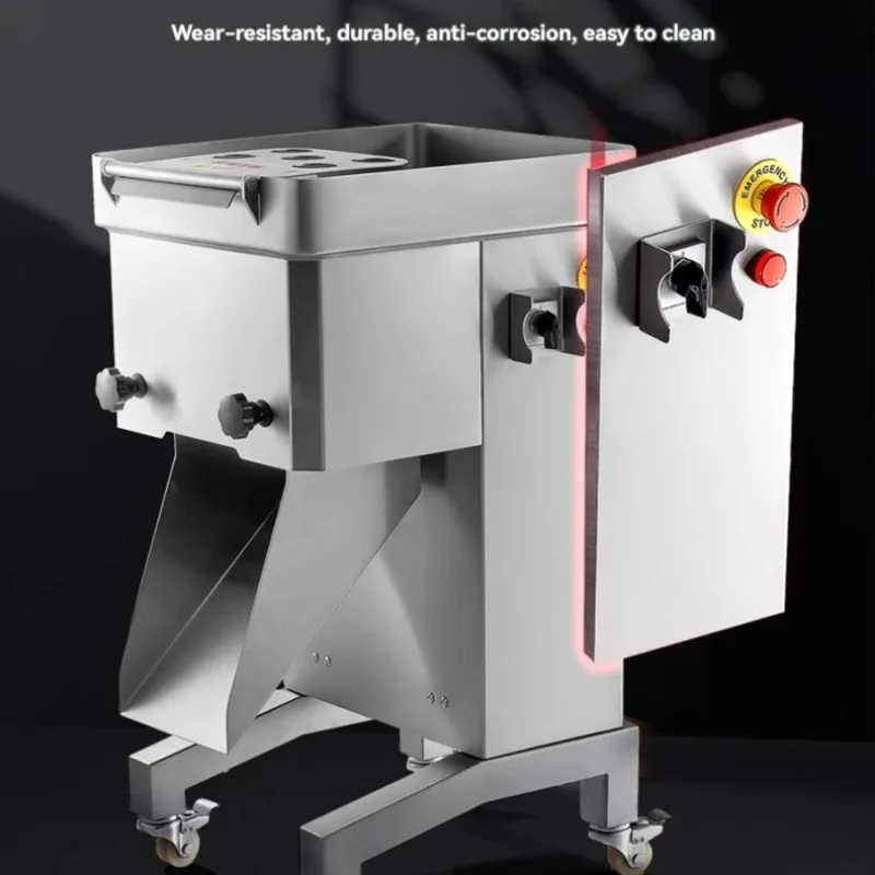 

Машина для нарезки свиной вырезки кубиками, слайсер для сырокопченого мяса, коммерческий многофункциональный слайсер для свежего мяса.