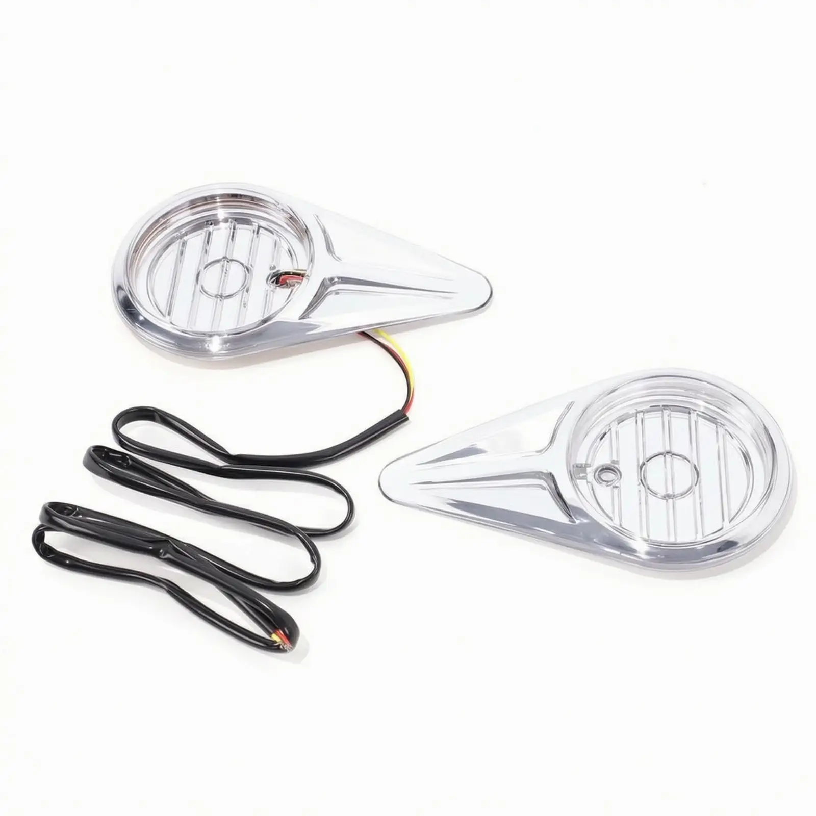 Bright Side Wing Side LED Lights | Low-Profile Decorative Design, Side-Mounted LED Motorcycle Lights