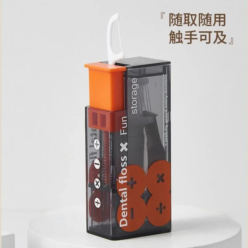 Draagbare Floss Dispenser 10/50 Stuks Floss Automatische Uitwerpbare Floss Organizer Mondverzorging Wegwerp Floss Sticks Tawббббббббббббб