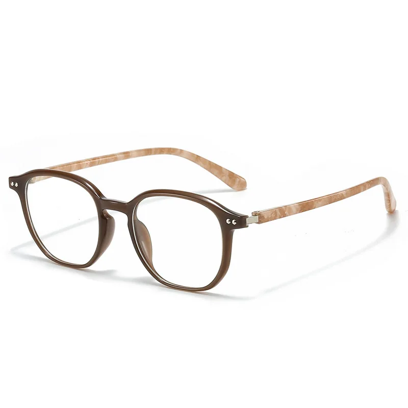 Irregularly shaped frame-style decorative glasses - Korean version for both men and women, with anti-blue light function