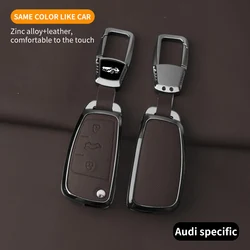 Fashion Zinc Alloy Car Key Case Cover for Audi A1 A3 A6 A6L Q2 Q3 Q7 TTS R8 S6 RS3 Car Key Protector Shell Interior Accessories