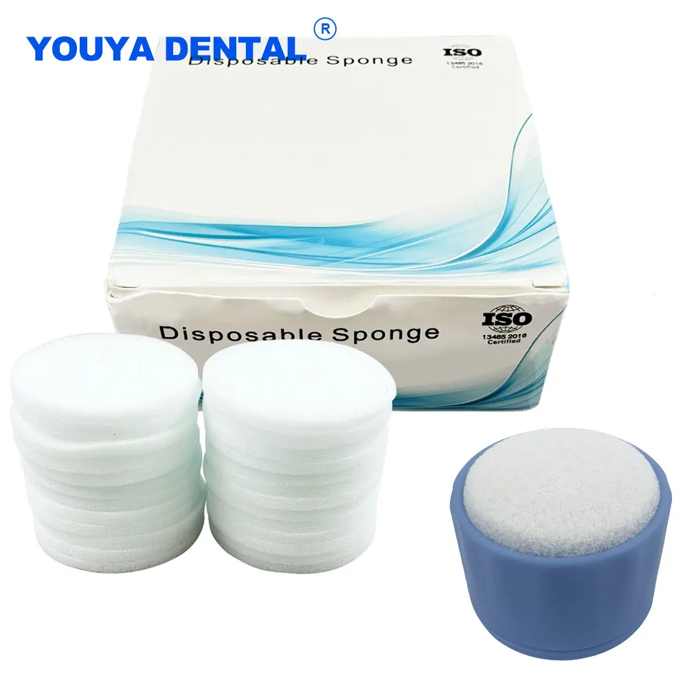 

1 Box Dental Cleaning Sponges Disposable Endo Files Clean Stand Sponge Pad Dentist Drills Block Replacement Sponges Accessories