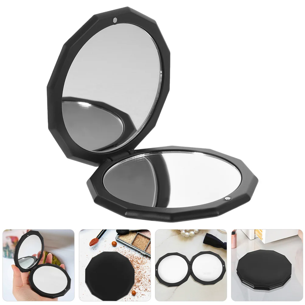 

2Pcs Compact Travel Mirror with Flip Cover Design Dual-Sided Reflective Surfaces for Detailed Makeup Application Anytime