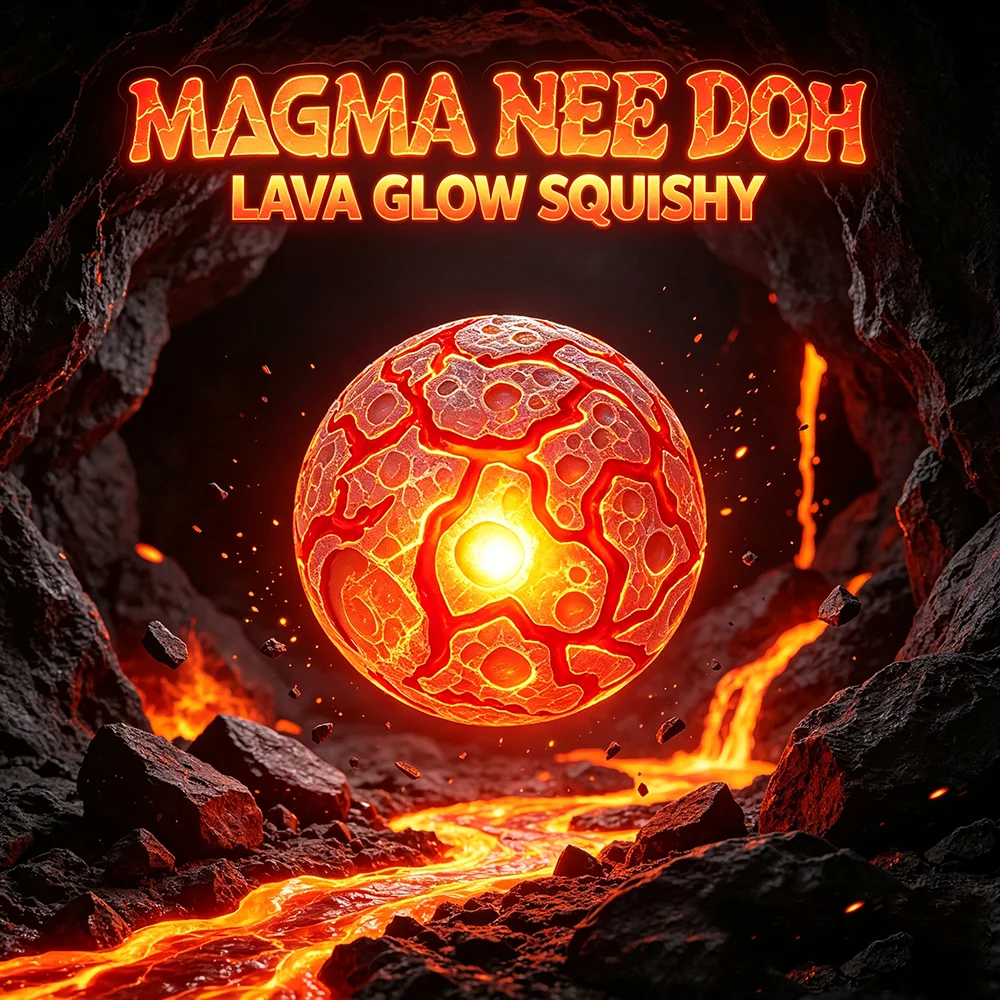 New Product NeeDoh Glitter Magma Ball In Stock Crunch Stress Relief Squeeze Toy Nice Sensory Squishy Toy for Adults Gifts