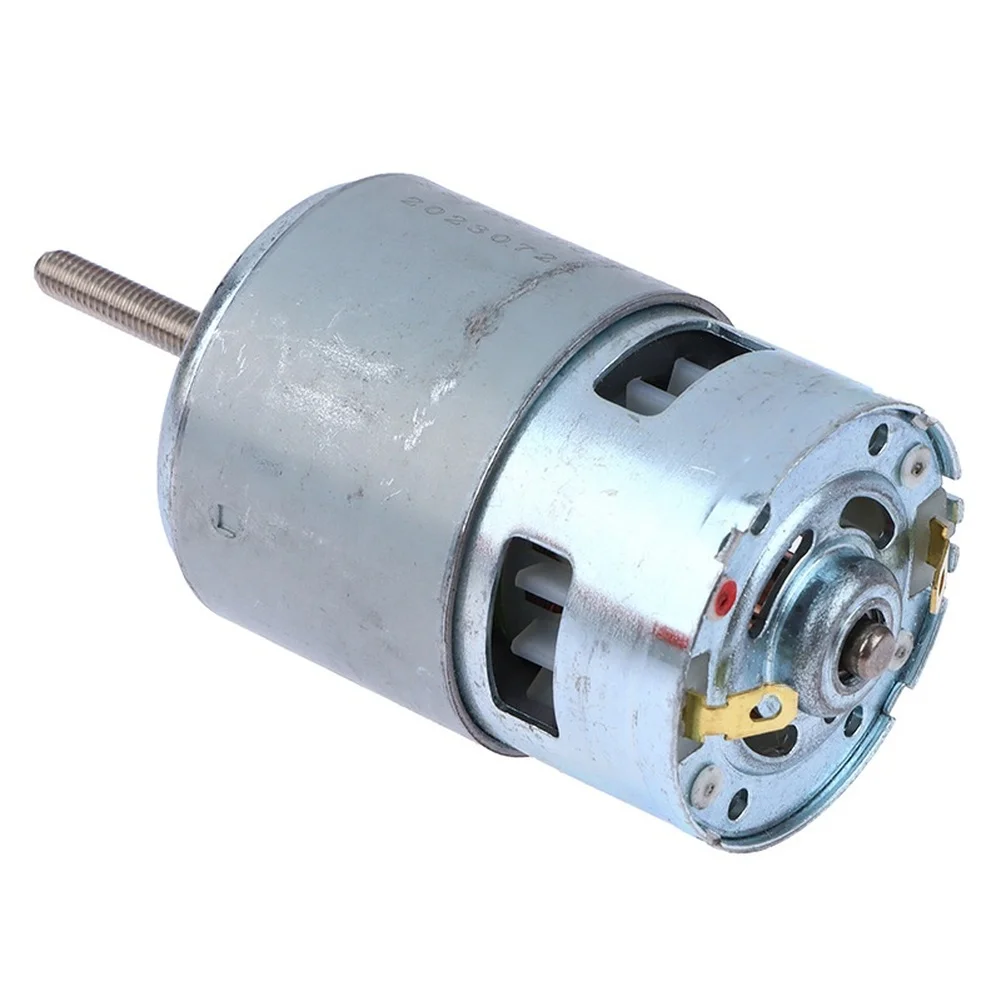 Silver 21V Lithium Battery Lawn Motor With 755 Thread Head Replacement Part For Grass Trimmer DIY Garden Power Tools