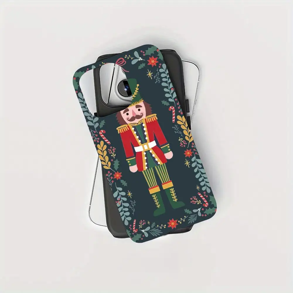 Handyhülle mit weihnachtlichem Muster, geeignet für iPhone 17, 16, 15, 14, 13, 12, 11 Pro/Max/Plus, Anti-Drop-Doppelschicht-Rückseite
