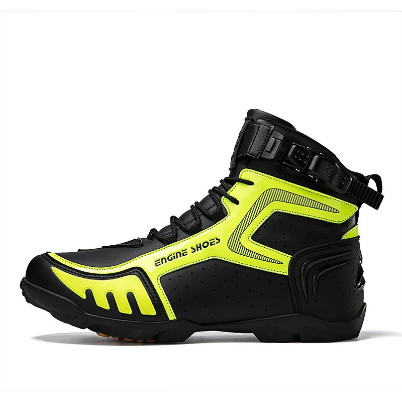 

Anti-slip Green Motorcycle Boots Friction Force Motocross Shoes Shift Anti-skid Pads Motorcycle Accessories Shock Absorption