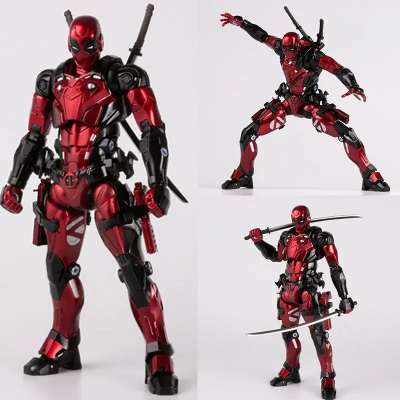 marvel-movie-thousand-value-deadpool-battle-armor-gift-styling-bracket-joint-movable-handheld-model-toy-pendant