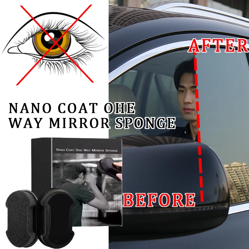 Nano sponge wipe Anti Peeping Glass Cleaning Sponge Isolate Glass From Light Dedicated For Privacy Protection In Cars & Home