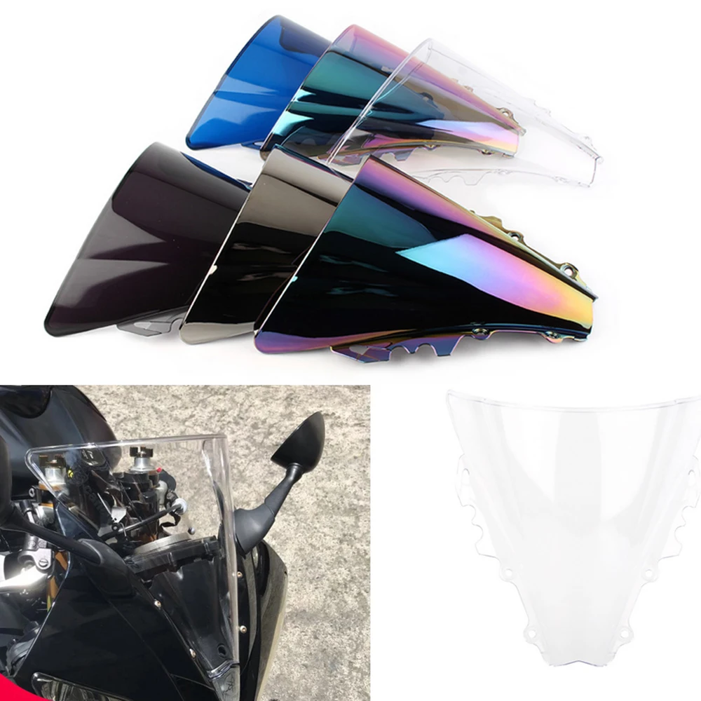 Motorcycle Double Bubble Windshield For Yamaha YZF R6 YZFR6 2006-2007 WindScreen Accessories Fairing Deflector