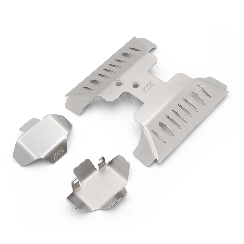 KYX سباق الفولاذ المقاوم للصدأ المحور حامي لوحة لوح التزلج الحرس الهيكل درع ترقيات ل 1/10 مركبة يتم التحكم بها عن بُعد سيارة محوري UTB10 كابرا