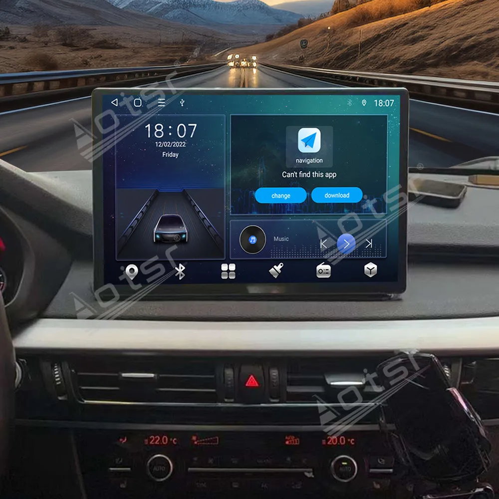 

13,3-дюймовый автомобильный радиоприемник Android 13 CarPlay для BMW X5 NBT 2014-2016, мультимедийный плеер с сенсорным экраном, GPS-навигация, головное устройство DSP BT