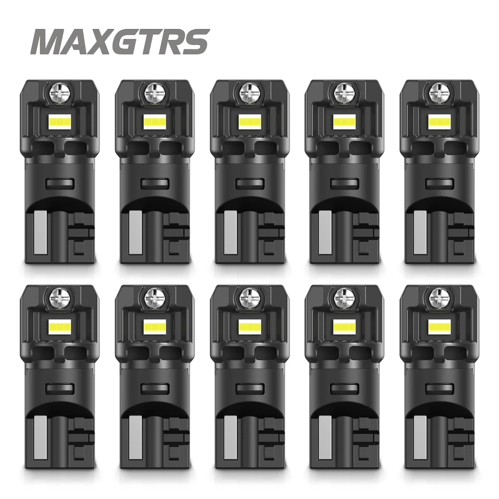 10x T10 LED W5W 3020 Chips Canbus No Error Car Side Interior lights Bulb 2825 194 168 Auto White/Yellow/Red Marker Dome Lamps