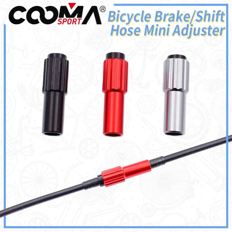 Bicycle Brake/Shift Hose Mini Inner Line Adjuster, Red, Black and Silver