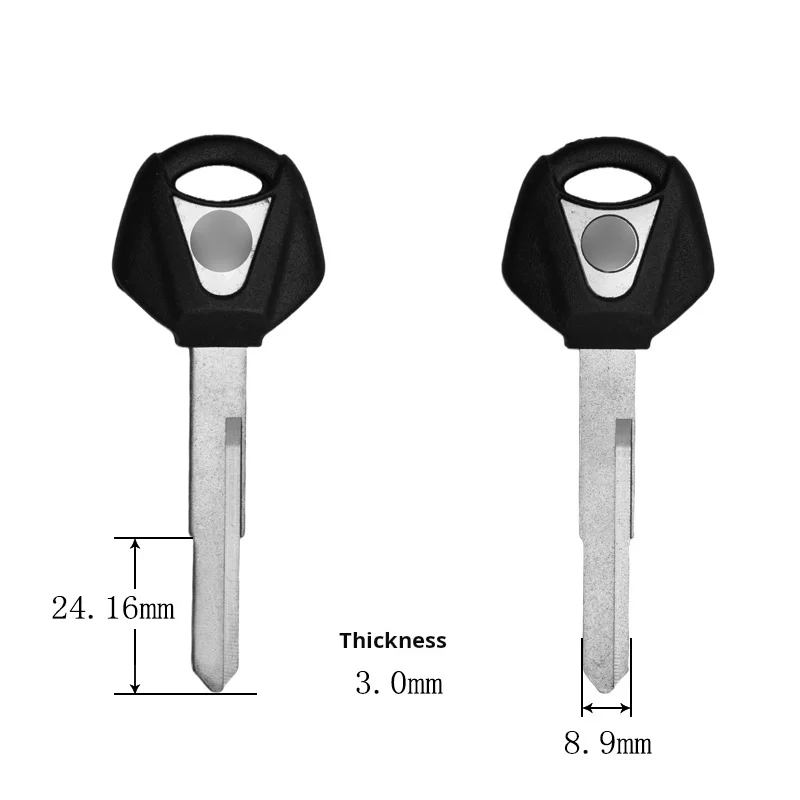 Clé de moto Yamaha, embryon de clé de moto, puce antivol peut être placée, adaptée pour Yamaha R1, R3, R25, R6